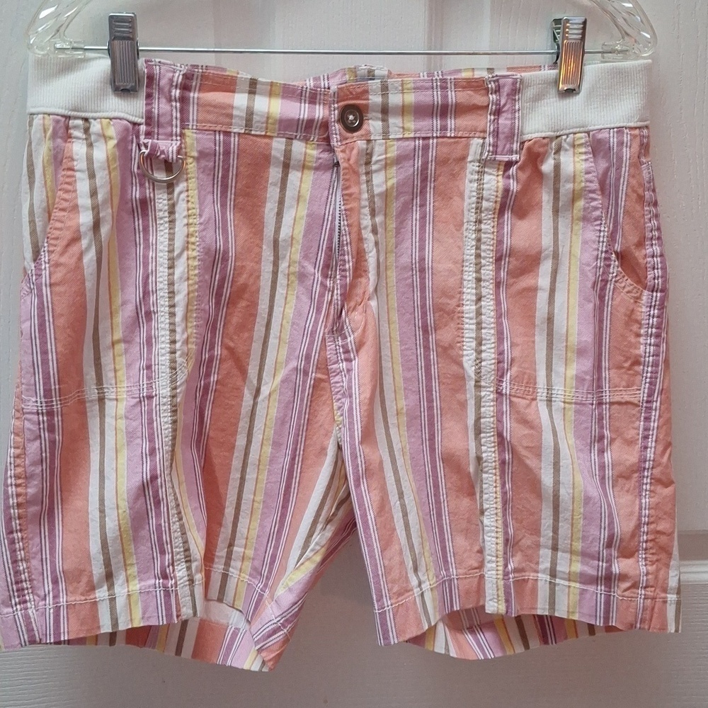Womens Fresh striped stretch shorts size 10